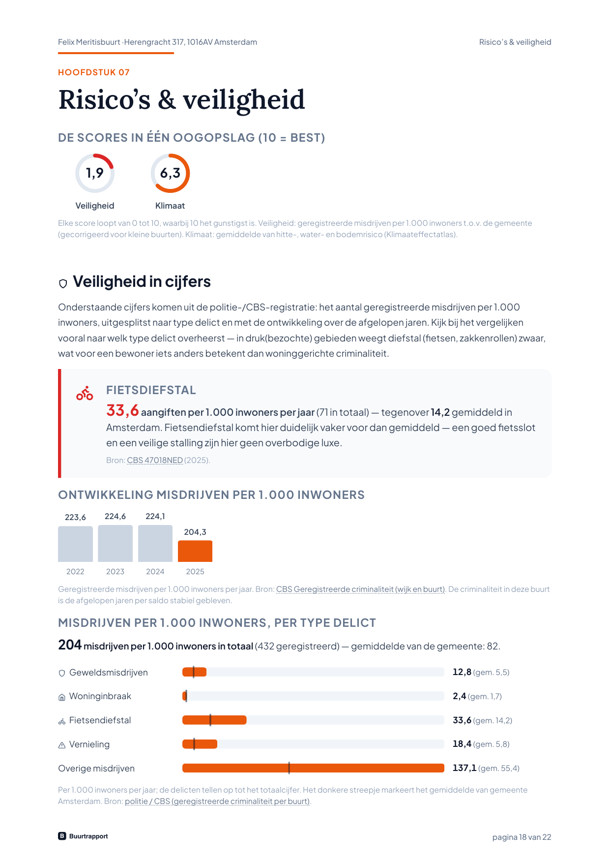 Risico's: veiligheid, klimaat en fundering
